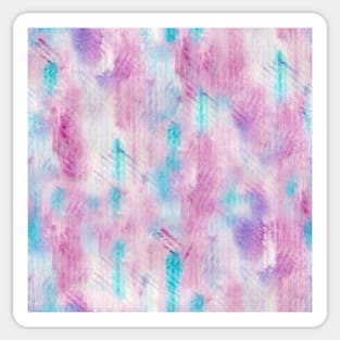 sporty watercolor texture pink and turquoise Sticker